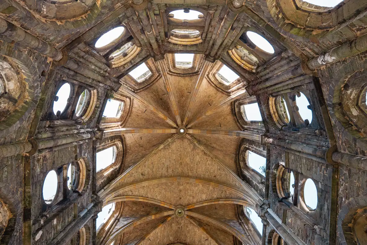 Dak van het koor van de Abdij van Villers, Waals-Brabant, België