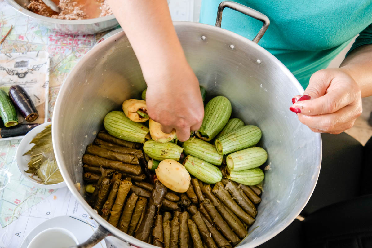 Gevulde druivenbladeren - dolma Gevulde druivenbladeren - dolma