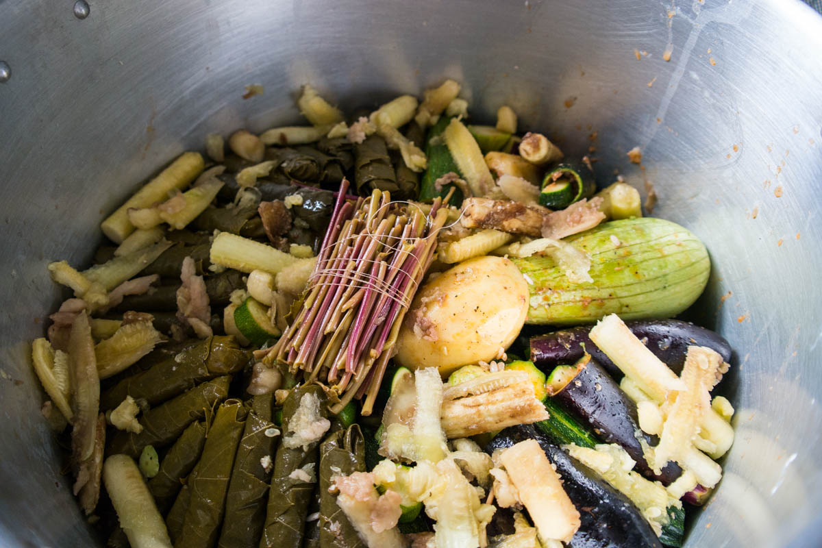 Gevulde druivenbladeren - dolma Gevulde druivenbladeren - dolma