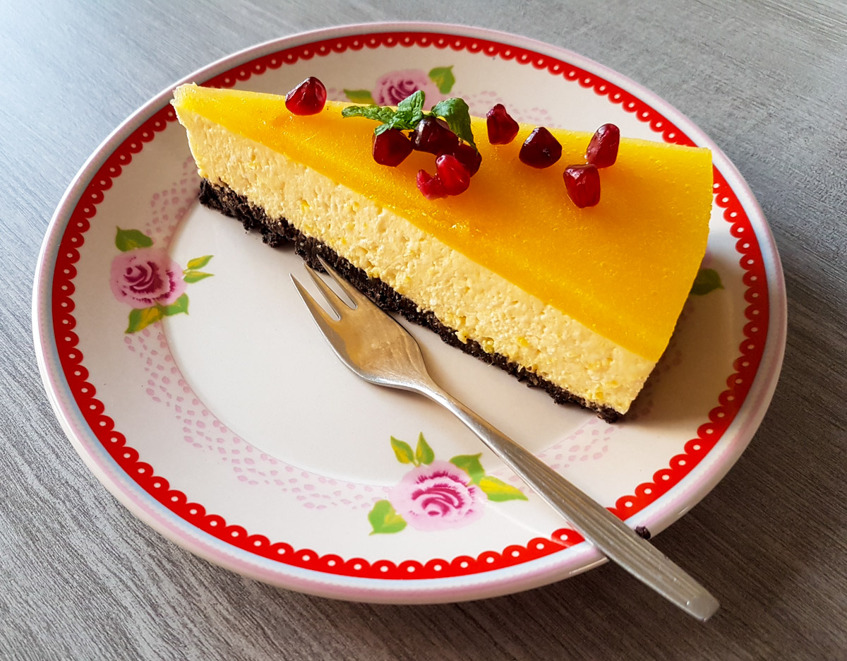 Mango cheesecake