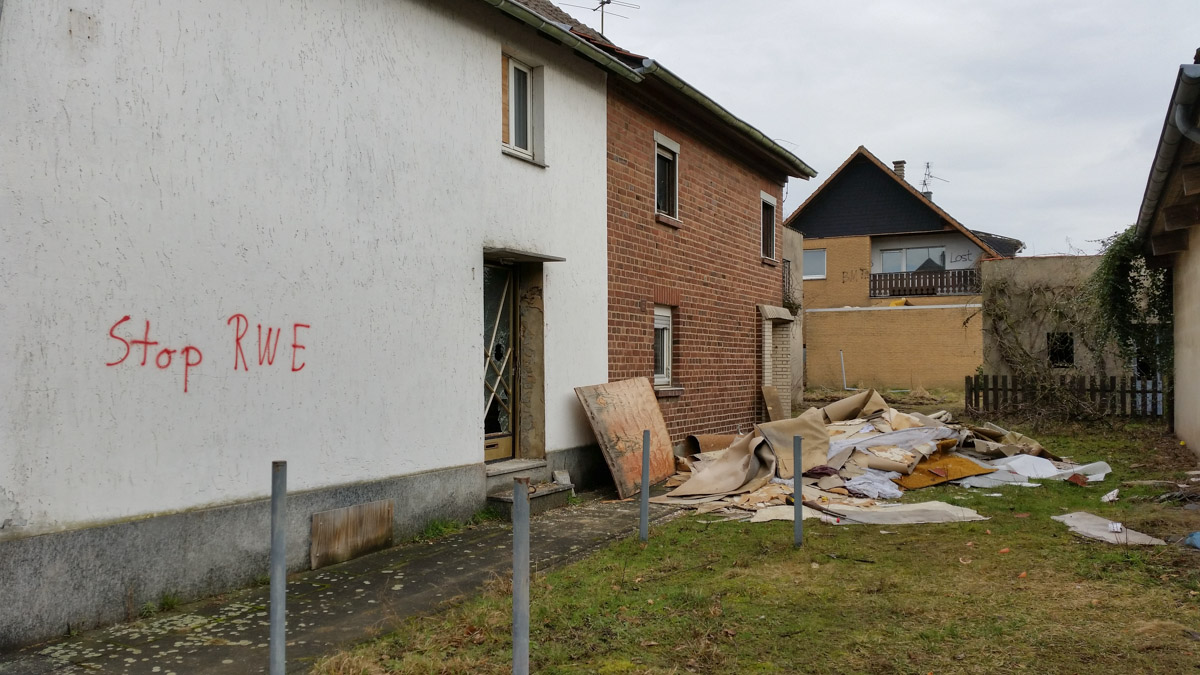 Bruinkoolmijn Garzweiler in Duitsland