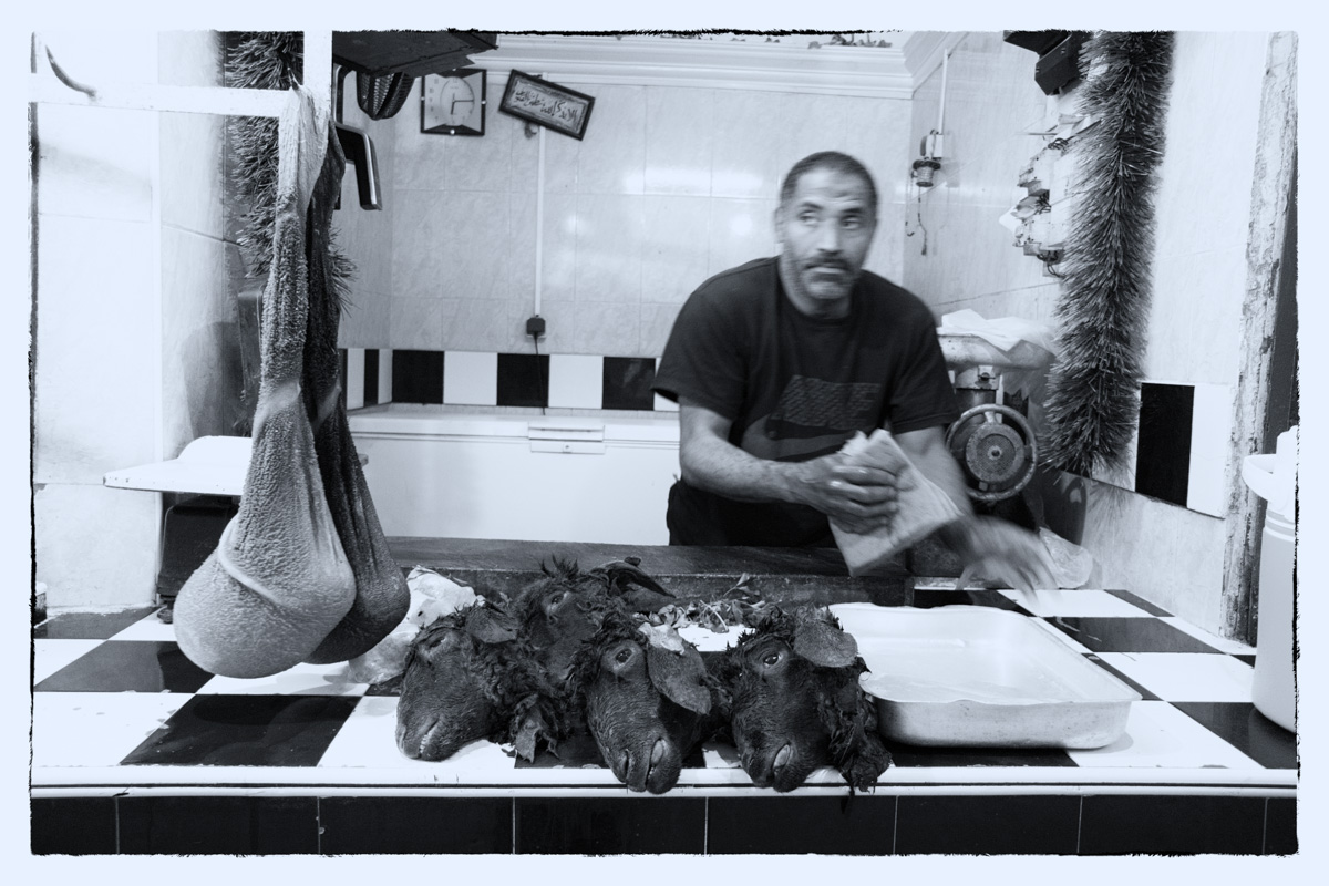 zwart wit in Fez Marokko