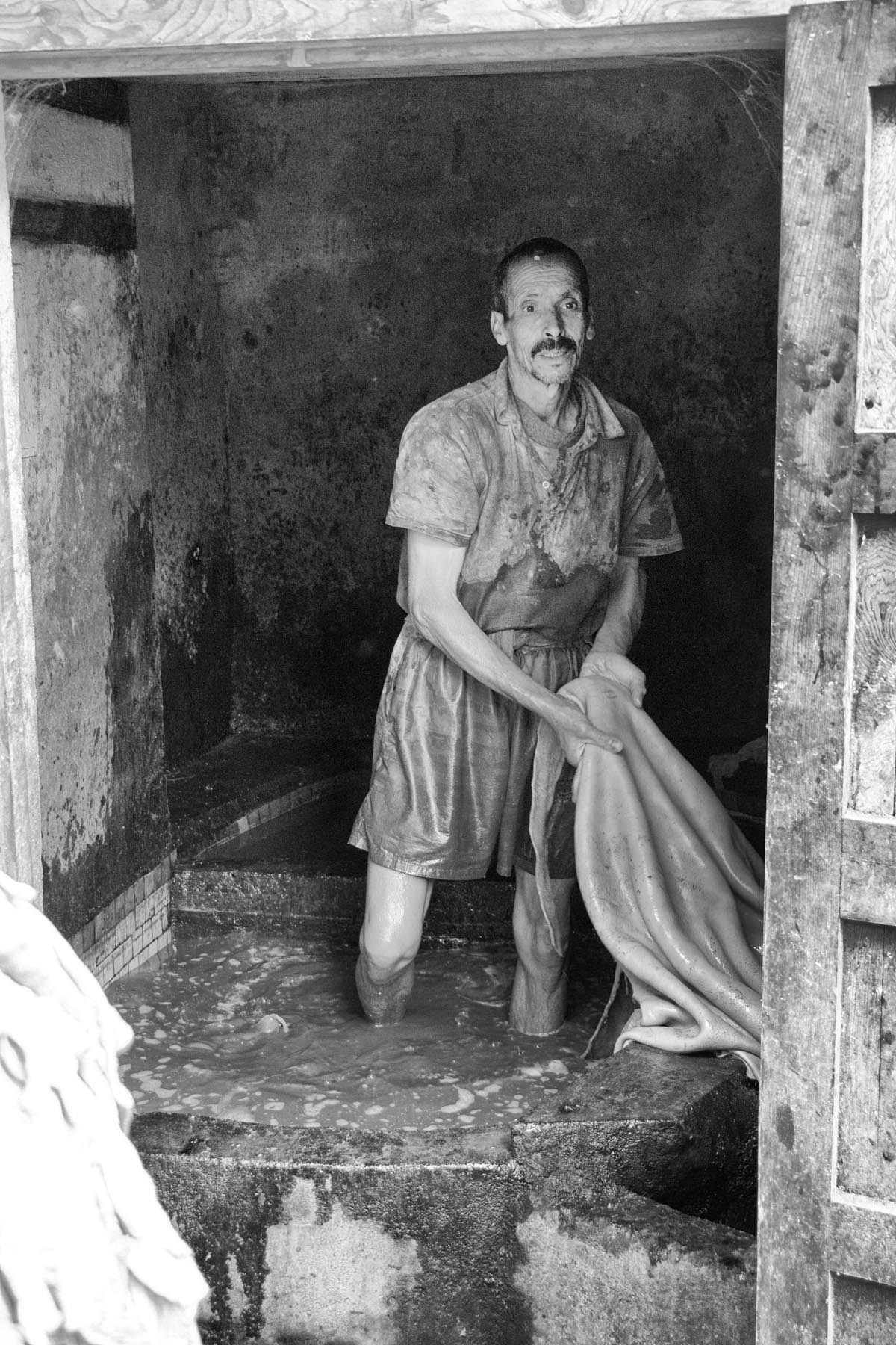 zwart wit in Fez Marokko