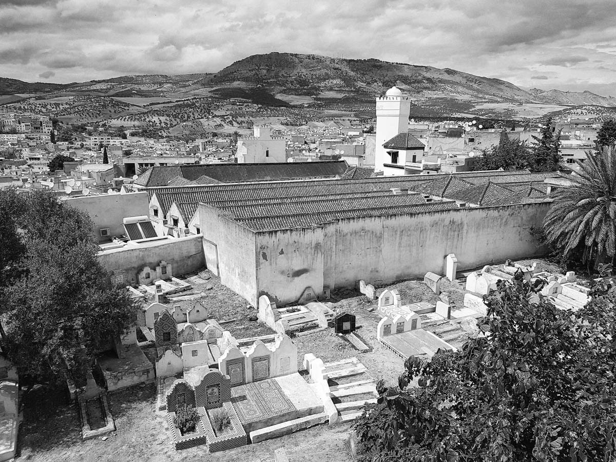 zwart wit in Fez Marokko
