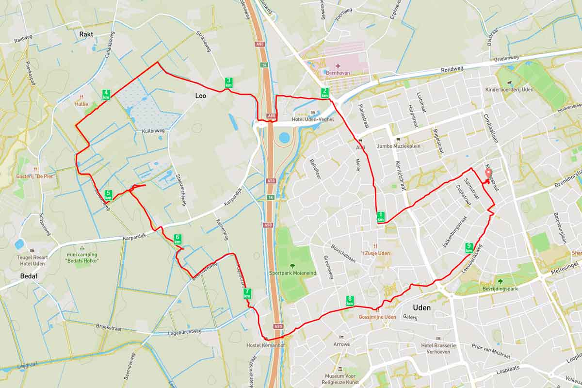 Uden: wandeling over de wijstgronden